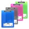 BAZIC Standard Size Plastic Clipboard with Low-Profile Clip, 4-Pack